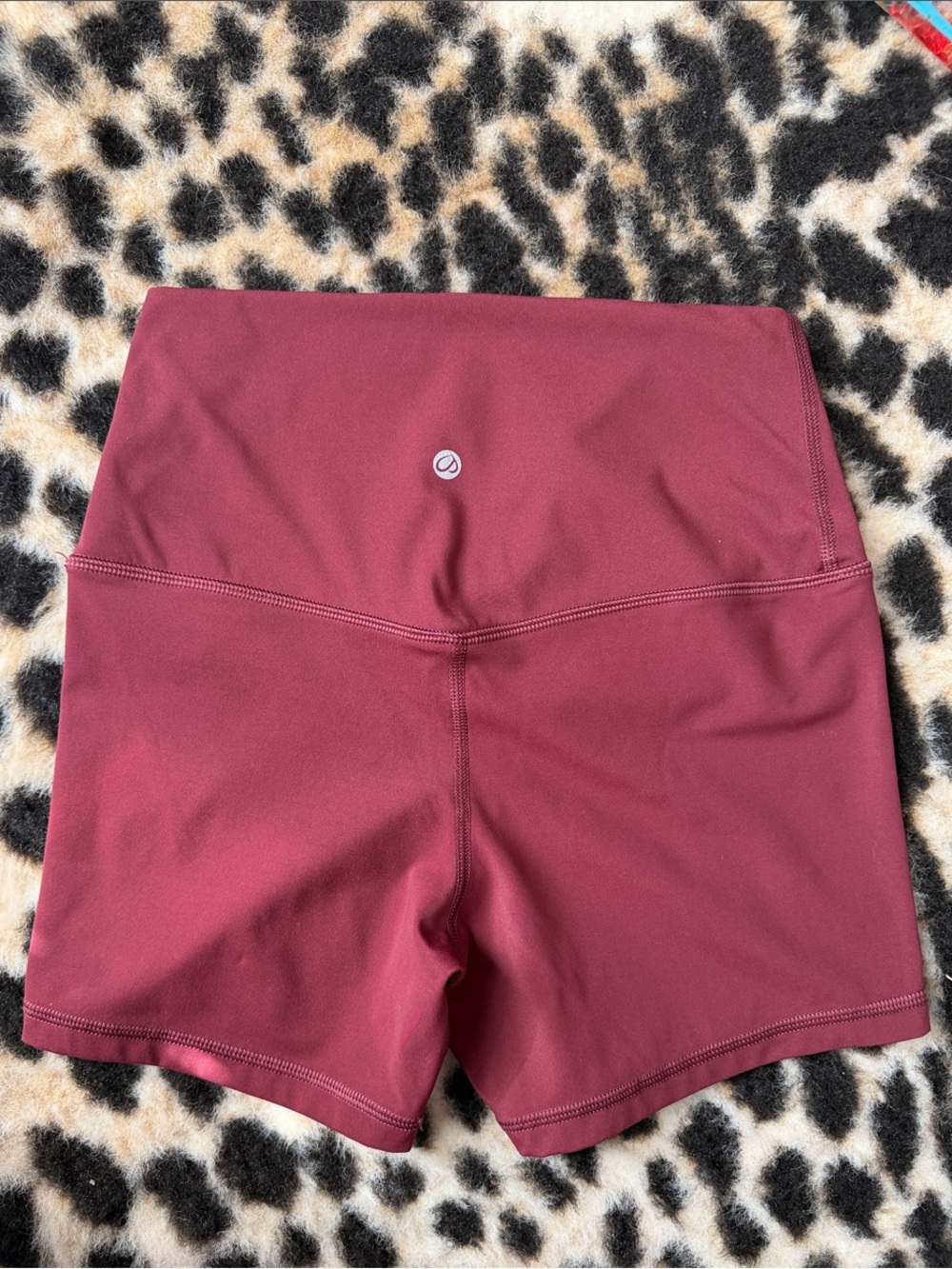 CRZ YOGA High-Waist Bike Shorts in Wine
